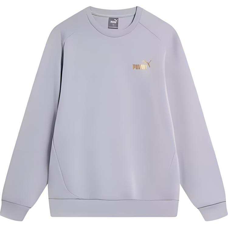 PUMA Sweatshirts Unisex Gray Crew Neck Moderate Other