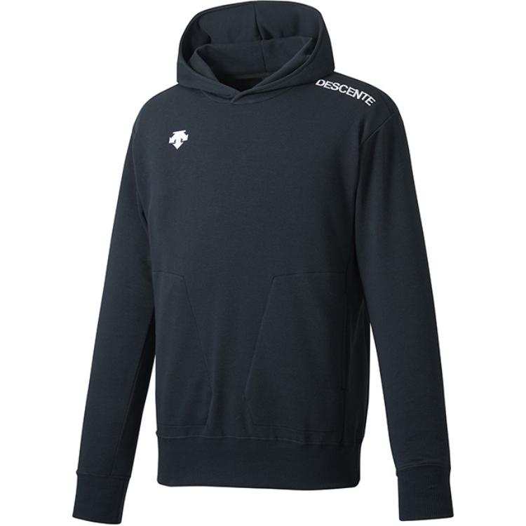 DESCENTE Letter Logo Print Long-Sleeve Hoodie