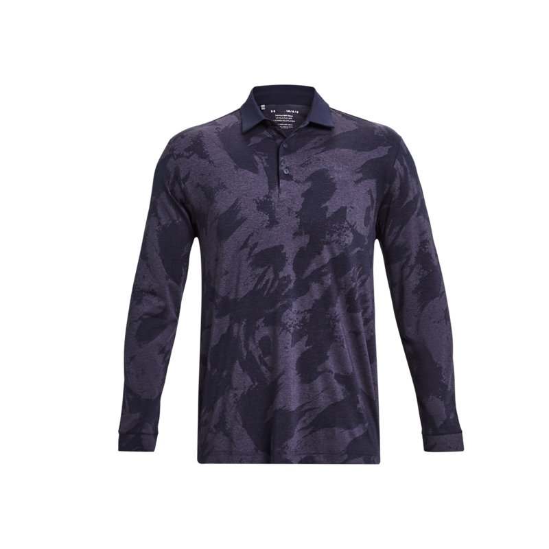 Under Armour Playoff Polo Shirts Men's Dark Blue Polo Collar Moderate Straight Fit