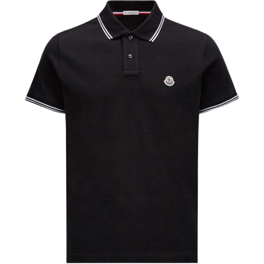 Moncler Moncler Logo Patch Short Sleeved Polo Shirt