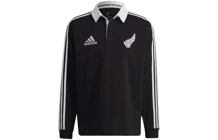 Adidas Adidas Polo Shirts Men's Black Polo Collar Moderate Straight Fit
