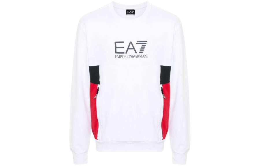 EMPORIO ARMANI EA7 SS24 Sweatshirt Men's White