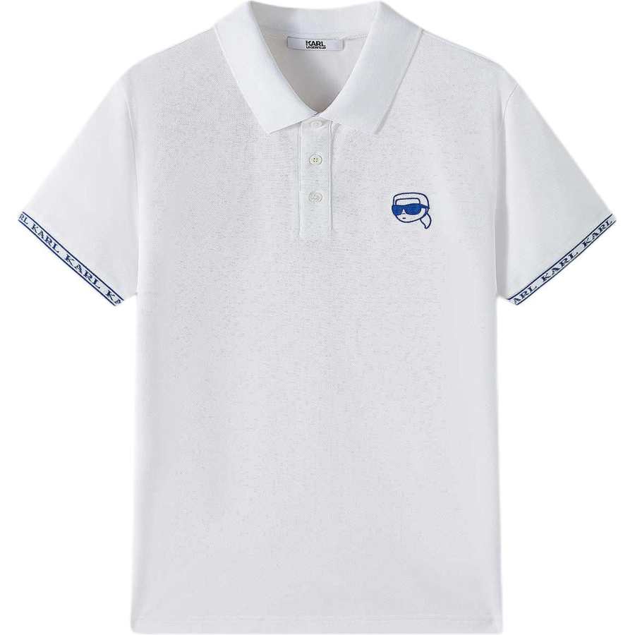 KARL LAGERFELD / Karl Lagerfeld Jeans Polo Shirt Men's White