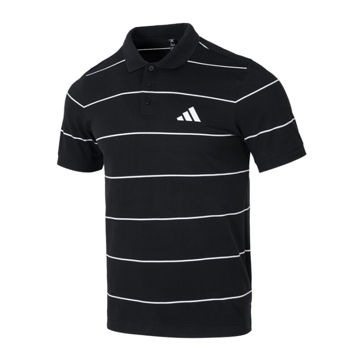 Adidas Adidas Polo Shirts Men's Black Moderate