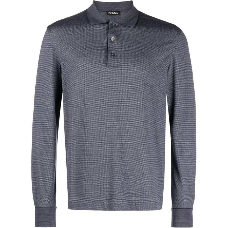 Ermenegildo Zegna FW23 Polo Shirt Men's Blue