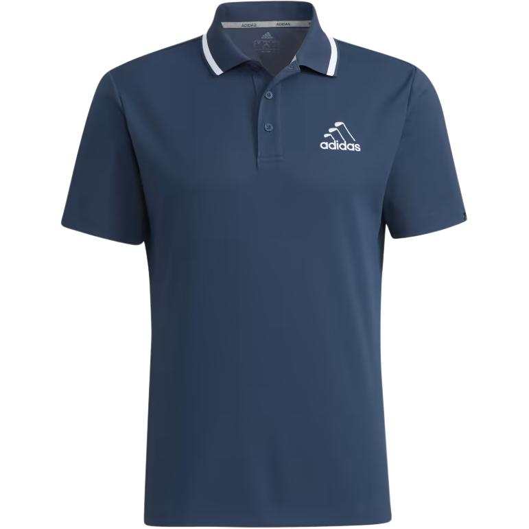 Adidas Adidas Polo Shirts Men's Blue Polo Collar Moderate Straight Fit