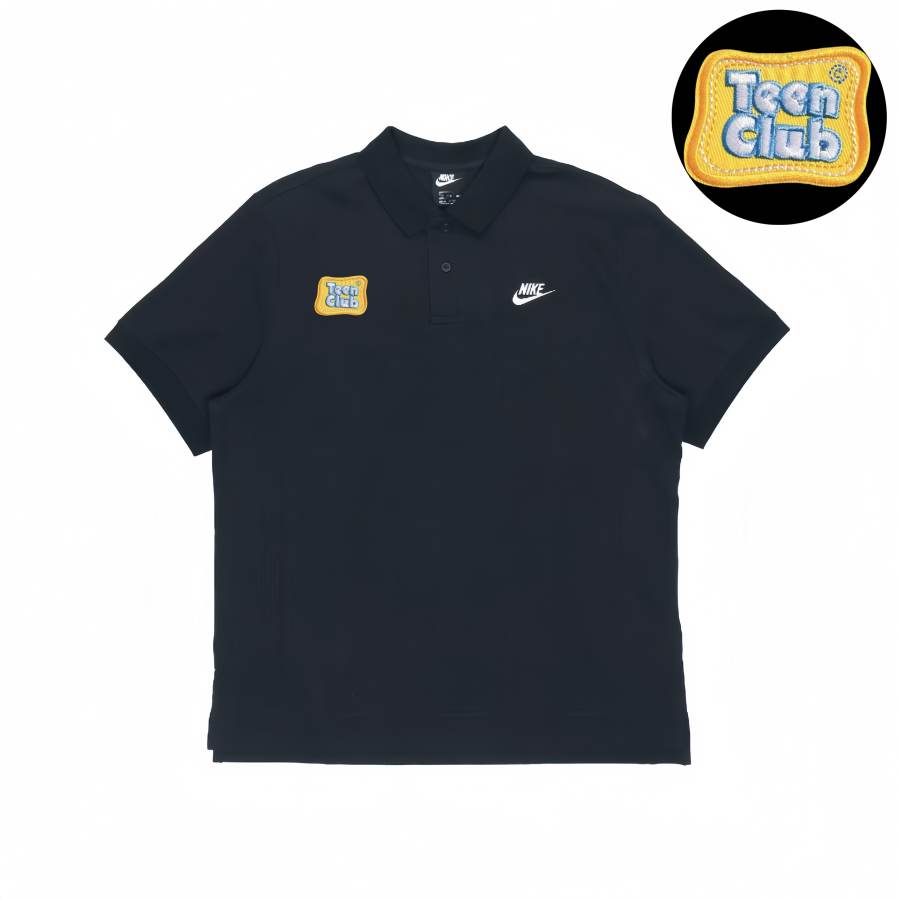 Nike Nike Polo Shirts Unisex Black Polo Collar Moderate Straight Fit
