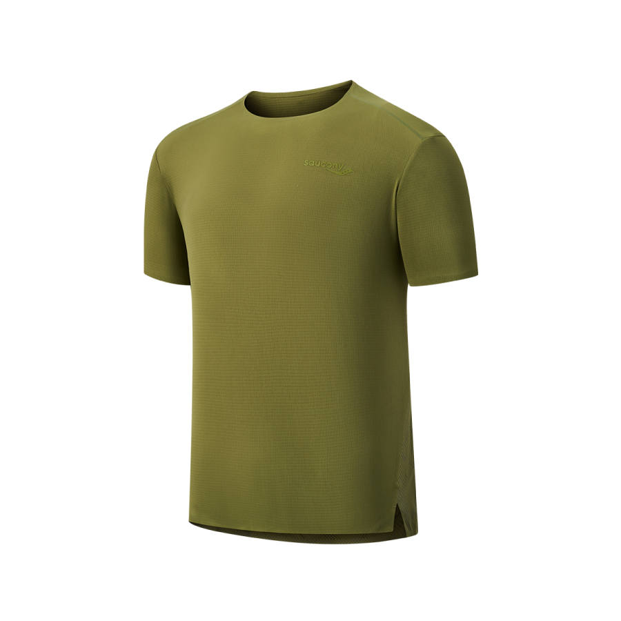Saucony T Shirt Men's Dark Tree Green