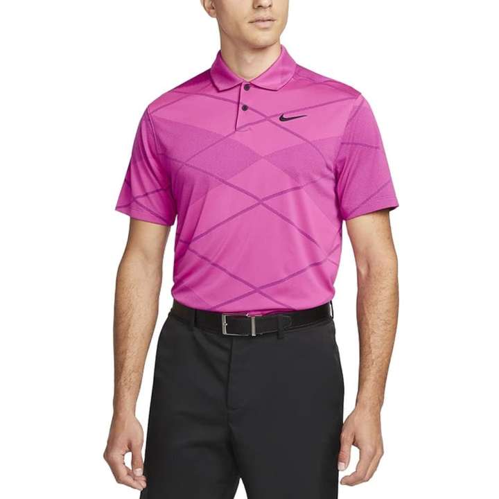 Nike Nike Polo Shirts Men's Purple Polo Collar Moderate Straight Fit