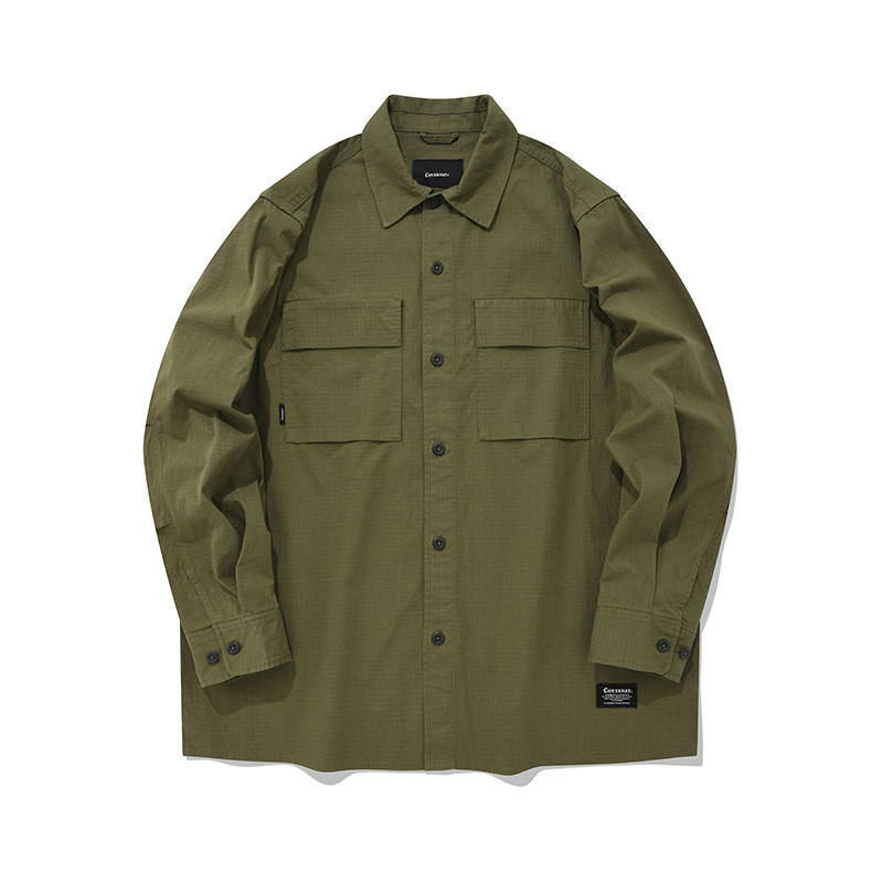 COVERNAT Shirts Unisex Olive Green Moderate Other