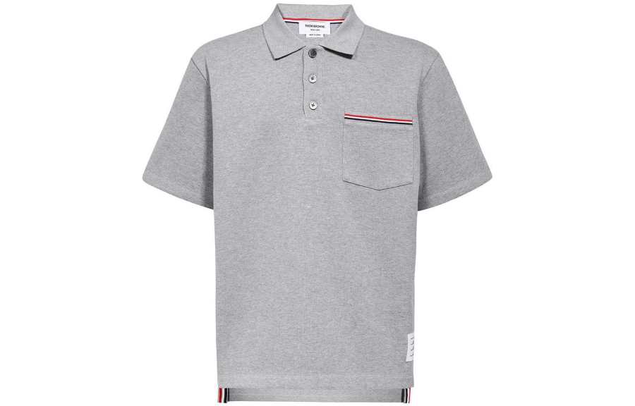 THOM BROWNE Rwb Pocket Trim Polo Shirt