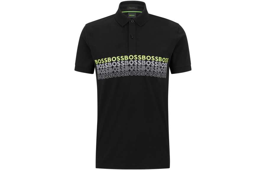 HUGO BOSS Logo-Embroidered Short-Sleeved Polo Shirt
