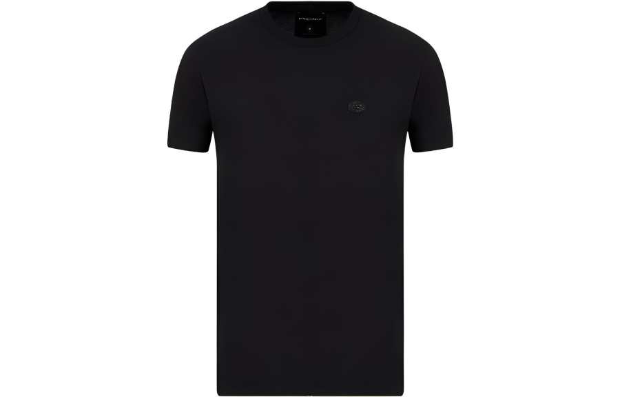 Emporio Armani Supima jersey T-shirt with micro logo patch
