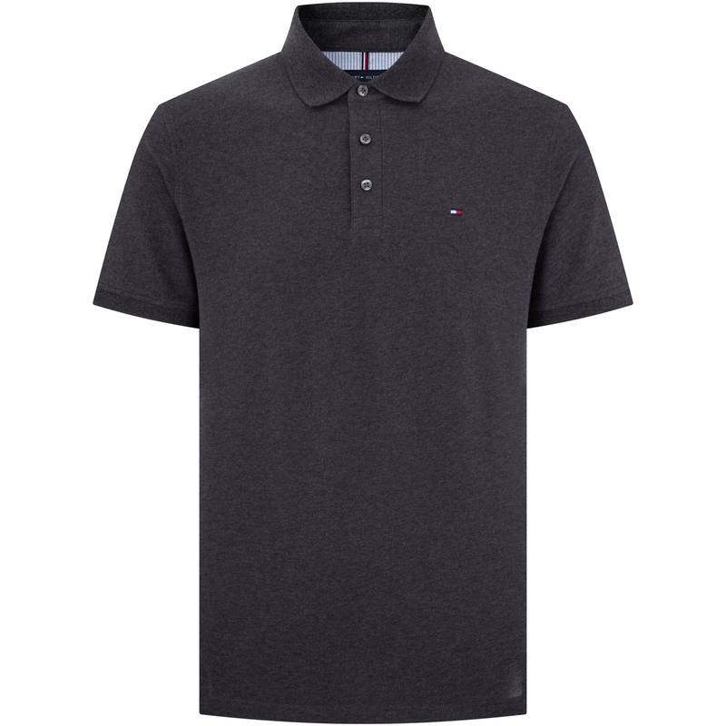 Tommy Hilfiger Polo Shirt Men's Dark Gray