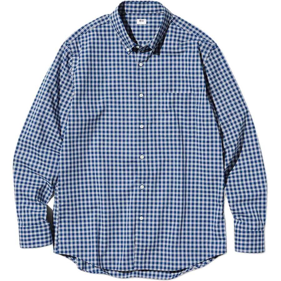 UNIQLO Shirts Unisex Lake Blue Lapel Moderate Other