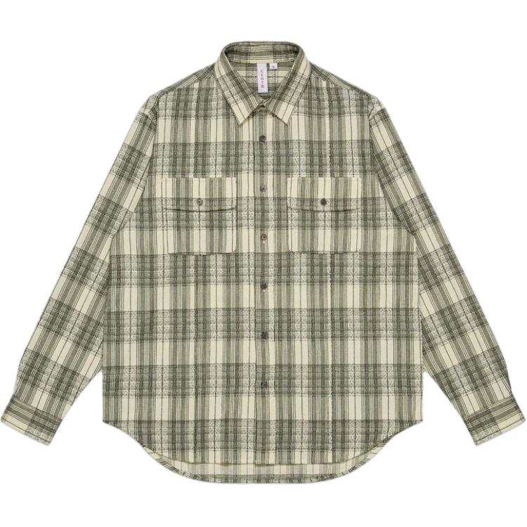 CLOT Life Is A Game Series Shirts Unisex Olive Green Lapel Moderate