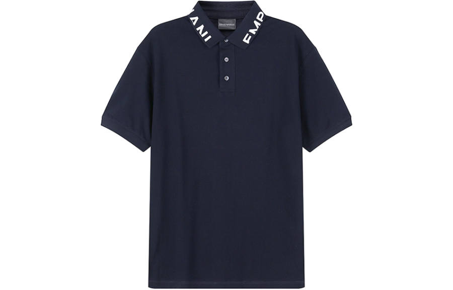 EMPORIO ARMANI SS23 Polo Shirt Men's Marine Blue