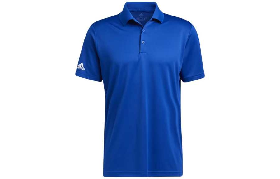 Adidas Adidas Polo Shirts Men's Blue Polo Collar Moderate Straight Fit