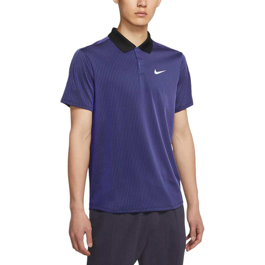 Nike Nike Dri FIT ADV Polo Shirt Men's Dark Purple Gray