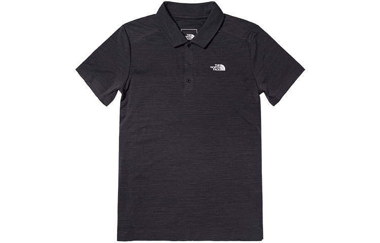 THE NORTH FACE Polo Shirts Men's Gray Moderate Straight Fit