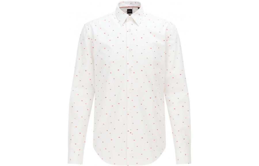 HUGO BOSS Shirts Men's White Moderate Other