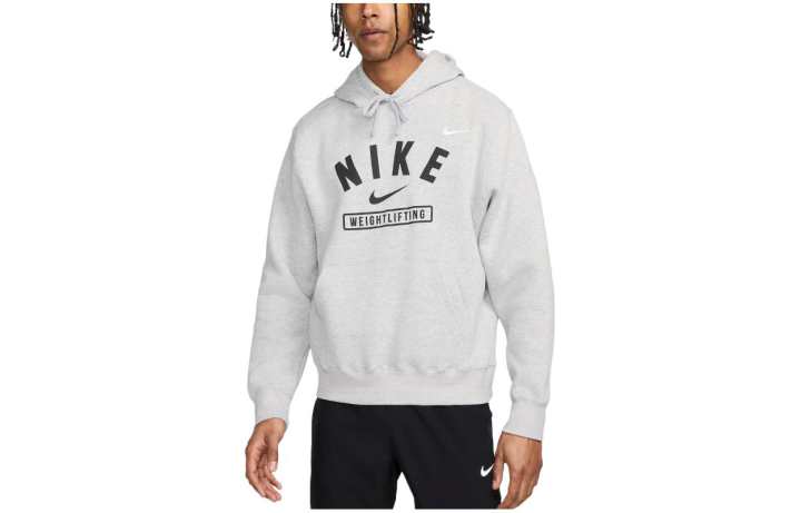 Nike Nike Sweatshirts Men's Gray Hooded Moderate Regular
