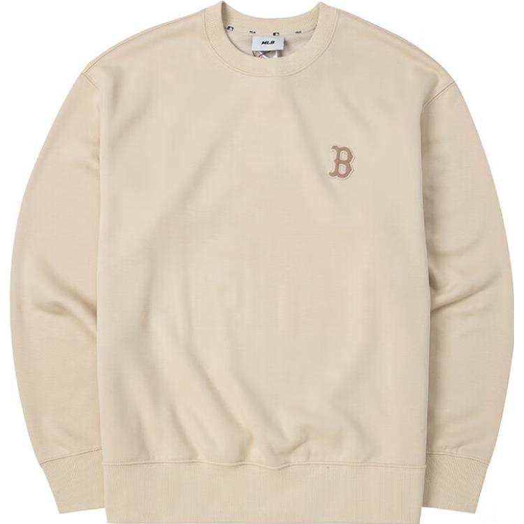 MLB MLB Sweatshirts Unisex Beige Crew Neck Moderate Regular