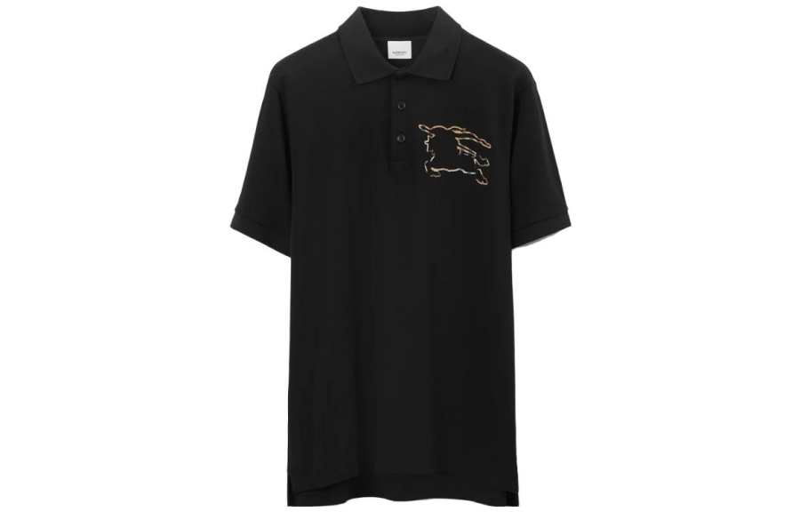 Burberry Check Ekd Cotton Pique Polo Shirt