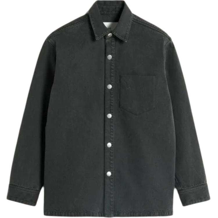 AMIPARIS Ami Paris Logo Detailed Long Sleeved Shirt