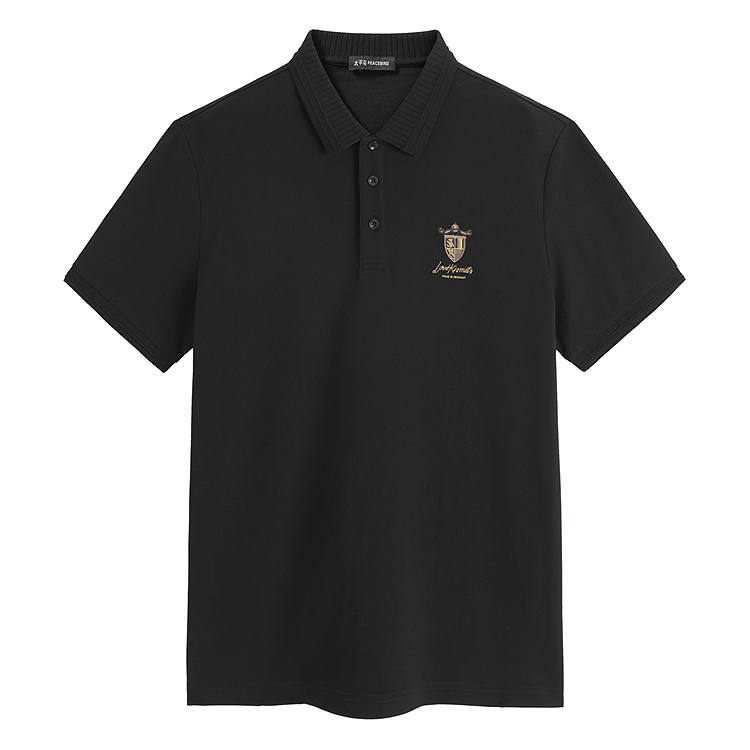 PEACEBIRD MEN Polo Shirts Men's Polo Collar Moderate Straight Fit