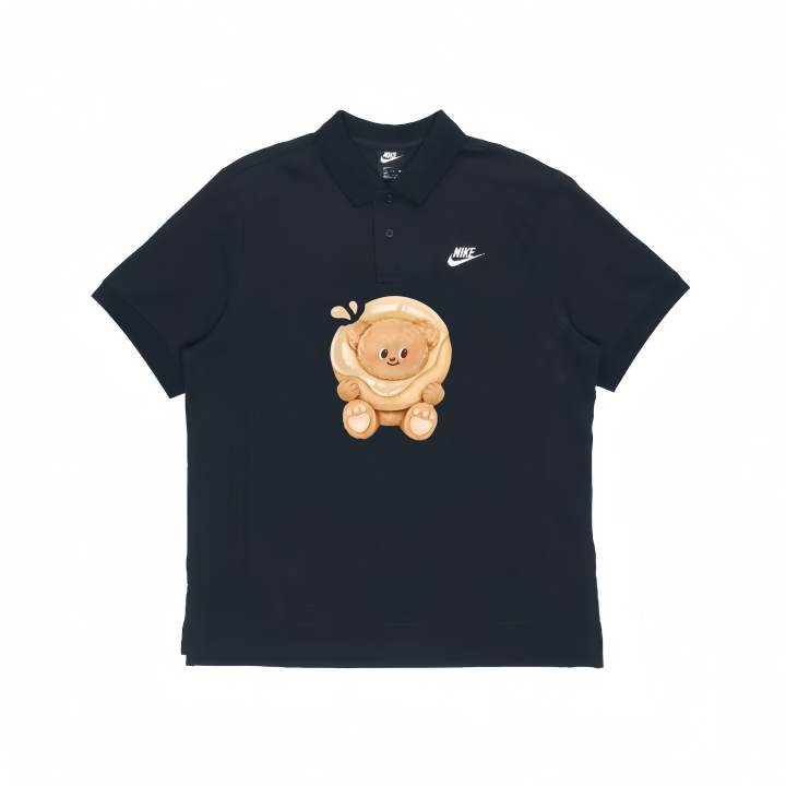 Nike Nike Polo Shirts Unisex Black Polo Collar Moderate