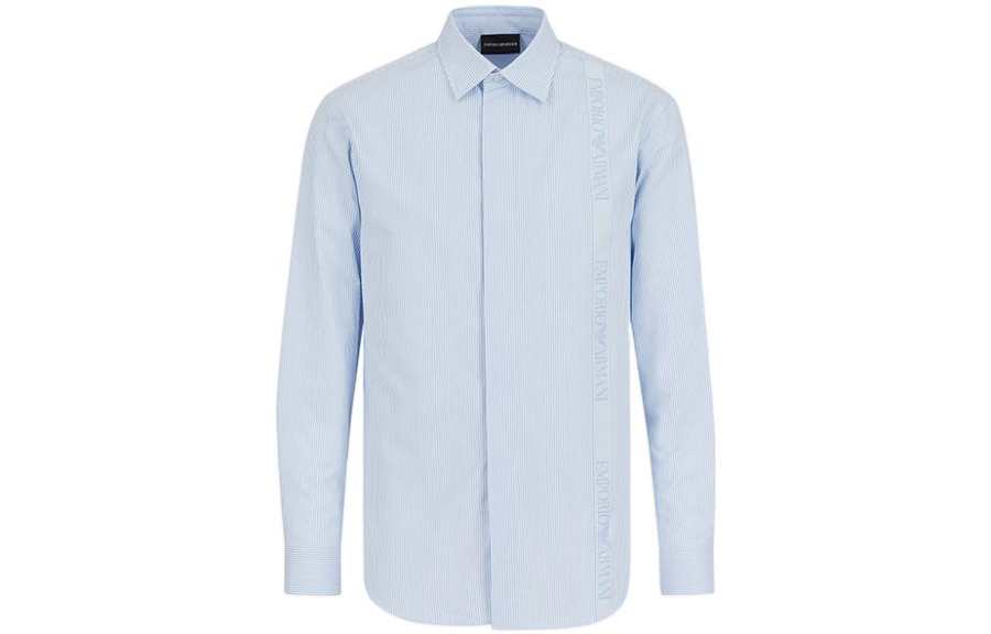 EMPORIO ARMANI Shirts Men's Blue Moderate