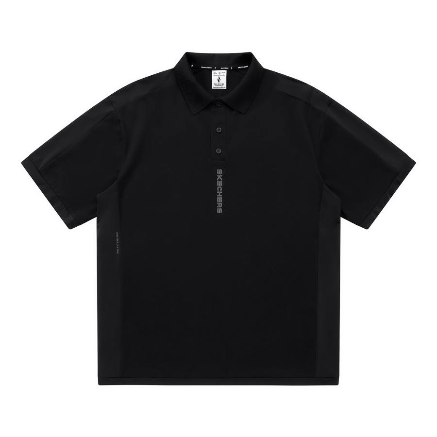 Skechers Elegant Diamond Collection Polo Shirt Unisex Pitch Black