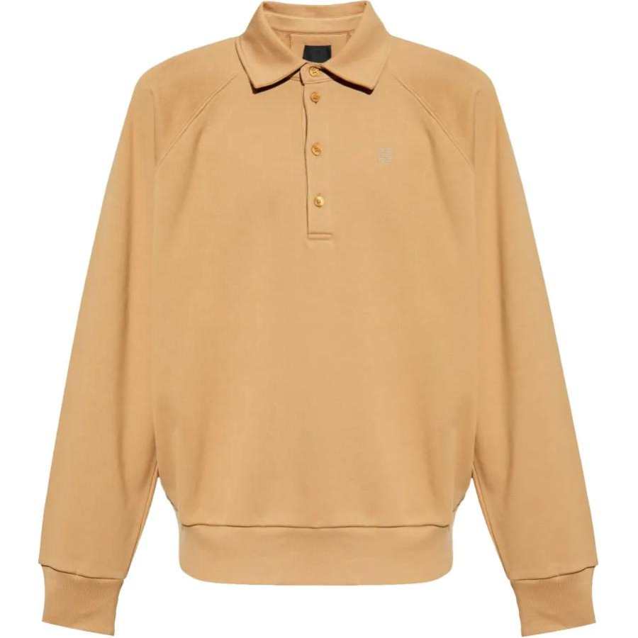 Givenchy Givenchy Logo Embroidered Long-Sleeve Polo Shirt