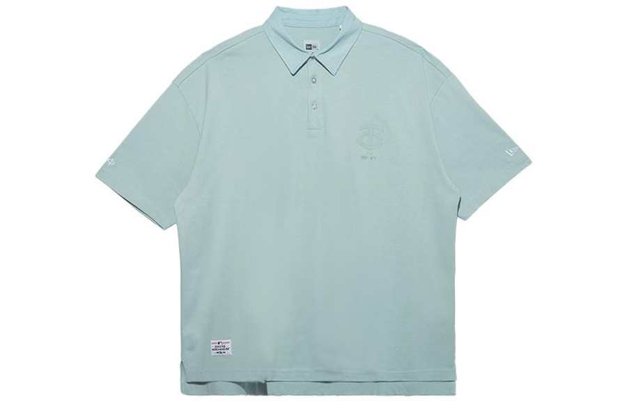 New Era Polo Shirts Unisex Mint Green Moderate