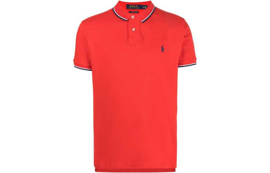 Polo Ralph Lauren 【Previous Season】tipped logo-embroidered polo shirt