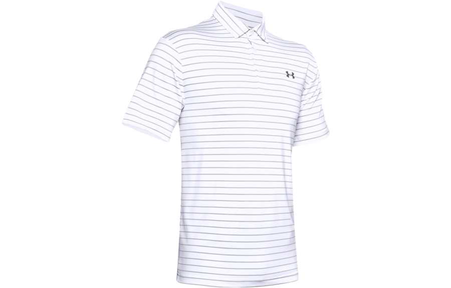 Under Armour Polo Shirts Men's Halo Gray Polo Collar Moderate Straight Fit