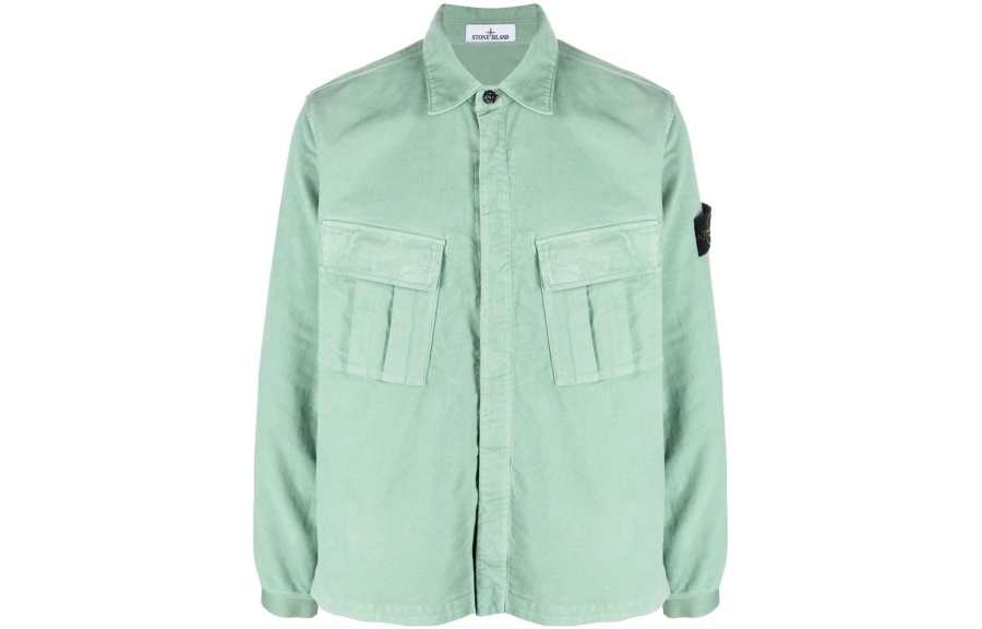 STONE ISLAND Shirt Men's Light Green