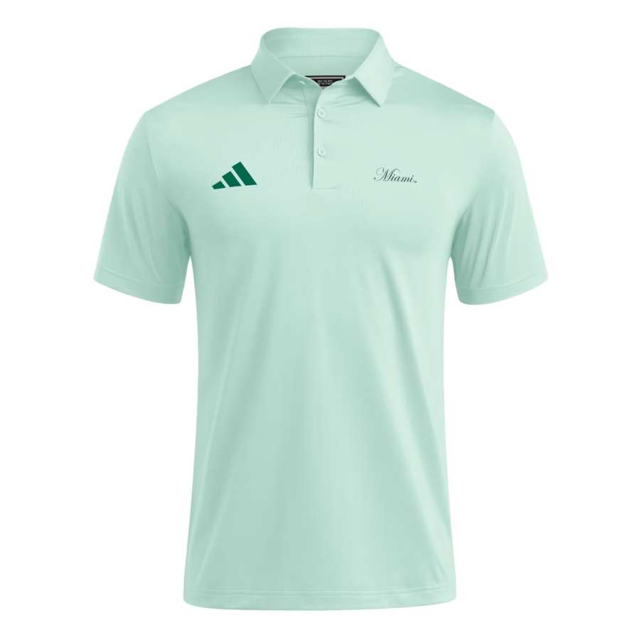 Adidas Adidas Free Shipping With AdiClub Miami Hurricanes Ultimate365 Spring Polo Shirt