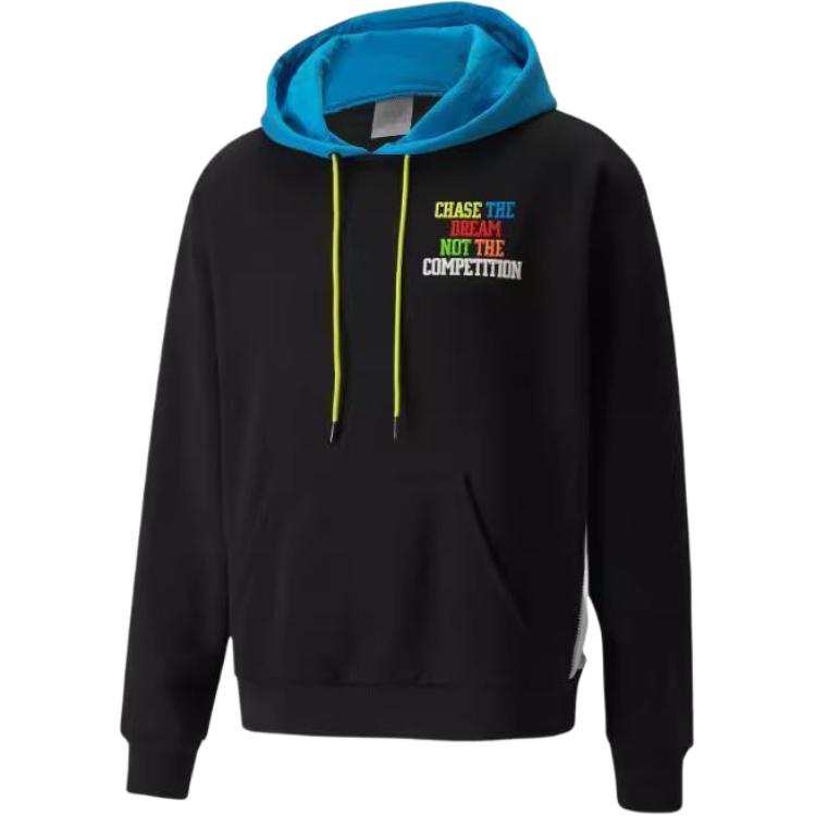 PUMA PUMA Sweatshirts Men's Black Hooded Thickened Regular