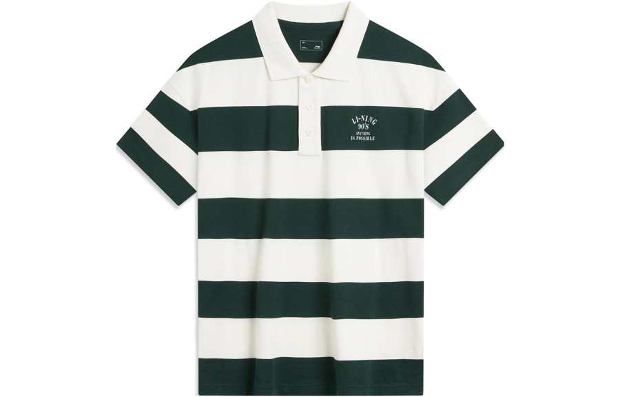 Li-Ning Li Ning Weekend Youth Polo Shirt Unisex Vintage Green