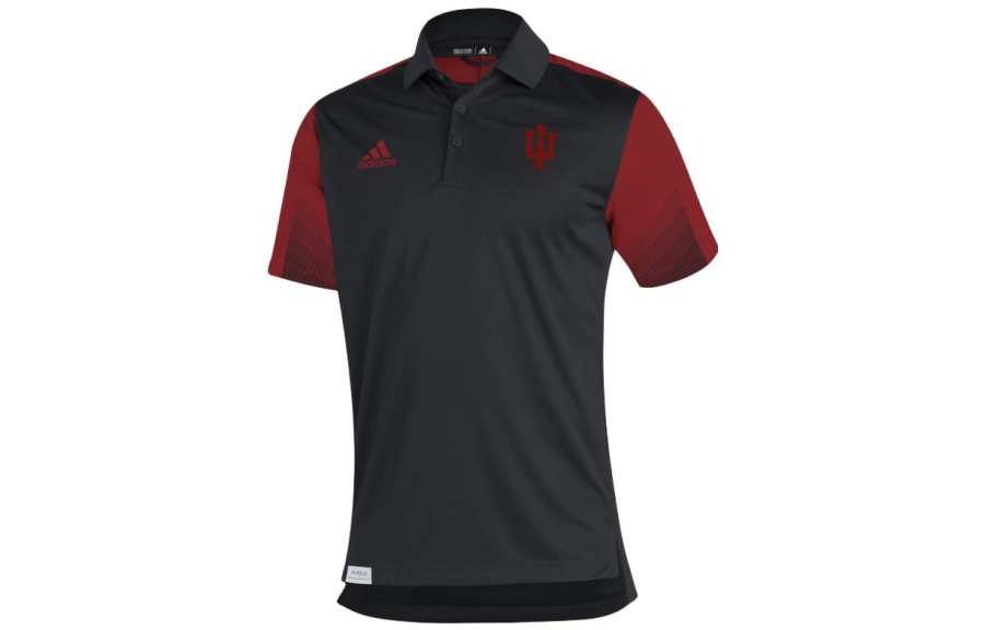 Adidas Adidas Polo Shirts Men's Black Polo Collar Moderate Straight Fit