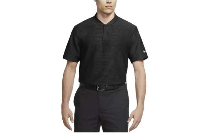Nike Nike Polo Shirts Men's Black Polo Collar Moderate Straight Fit