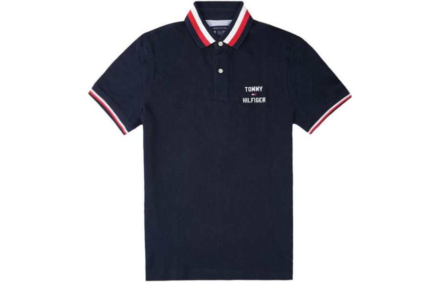 Tommy Hilfiger Polo Shirt Men's Navy Blue