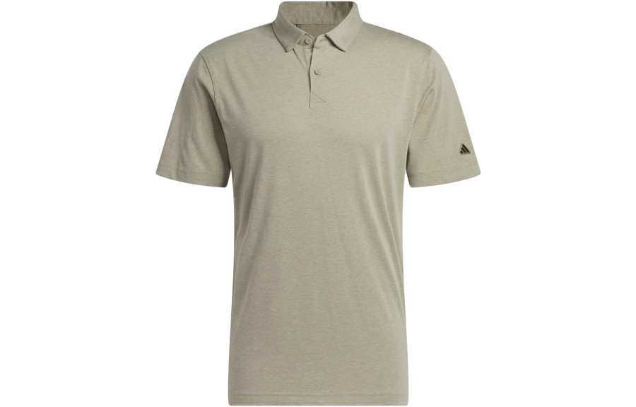 Adidas Adidas Polo Shirts Men's Pebble Silver Gray Polo Collar Moderate Straight Fit