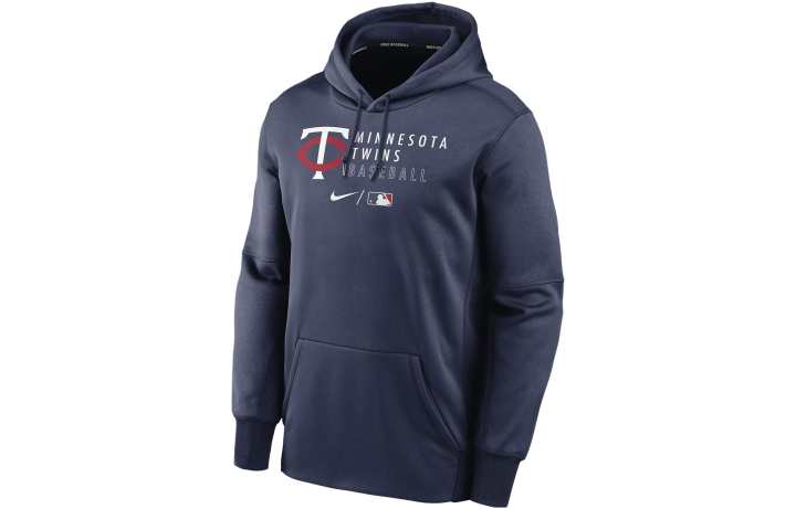 Nike Nike Toronto Blue Jays Authentic Collection Logo Stack Men's Nike Therma Mlb Pullover Hoodie