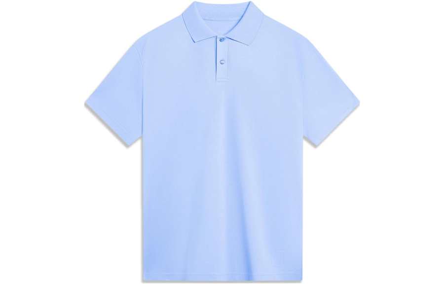 Li-Ning Li Ning Sports Trendy Collection Polo Shirt Men's Glacier Gray Blue