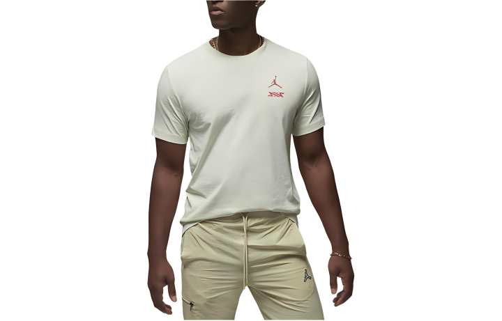 Jordan Jordan RUI T Shirts Men's Seaweed Green Crew Neck Moderate