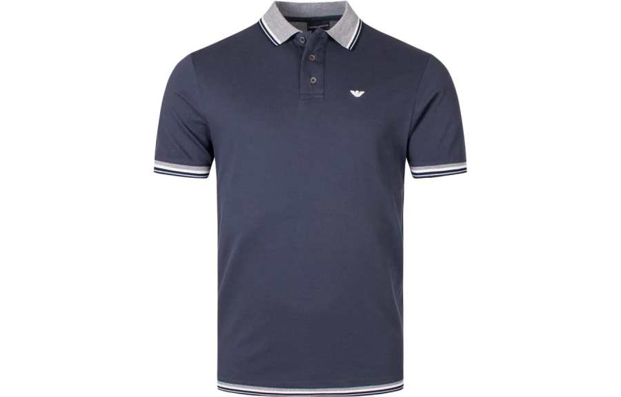 EMPORIO ARMANI SS23 Polo Shirt Men's Marine Blue