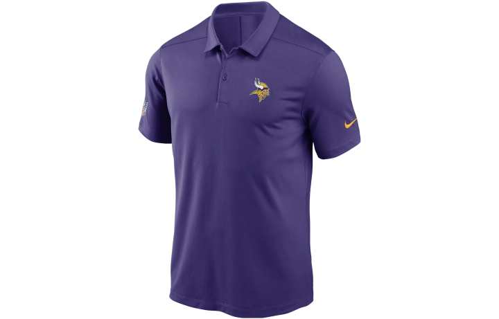 Nike Nike Dri FIT Sideline Victory NFL Minnesota Vikings Polo Shirt Men's Purple